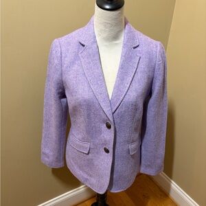 NWT Talbots Lavender Wool Blend Blazer Size 6P